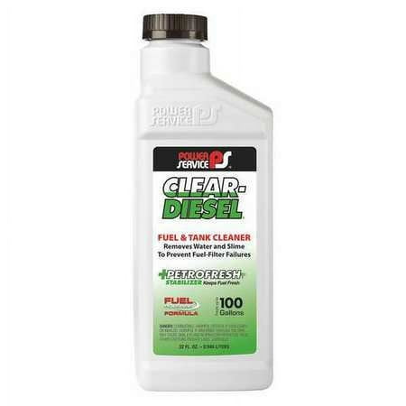 Power Service Products Clear Diesel Fuel and Tank Cleaner, 32Oz