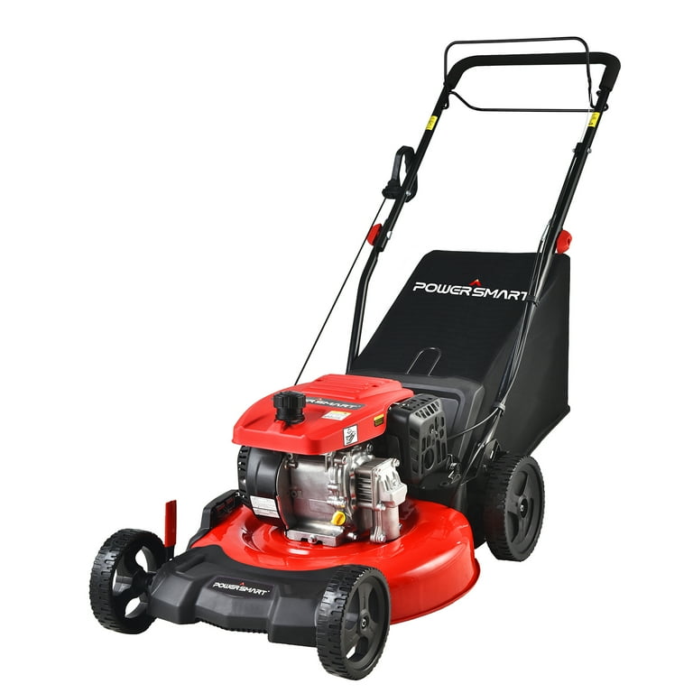 Gas powered self propelled lawn mower sale