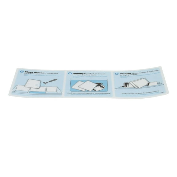 Power Soak Systems 29487 Decal - Backsplash Steps 5-7 L