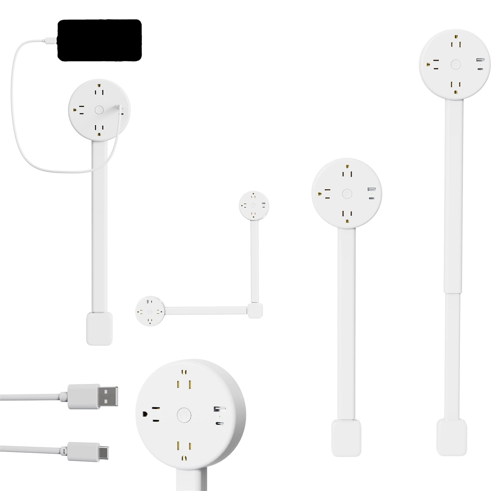 Power Socket Electrical Outlet Extender With Flexible Extension Arms ...