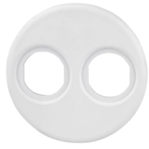 Power Socket Mounting Adapter Plate, White