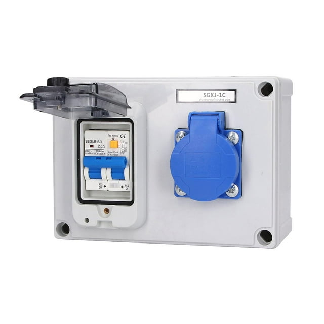 Power Socket Wall Mount Electrical Outlet Box German Standard 200250V