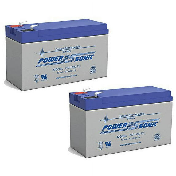 Power-Sonic - BATTERY APC ES,BE725BB,BE500R,BE500C,BE500U,12V 9AH - 2 Pack - PS-1290MP24