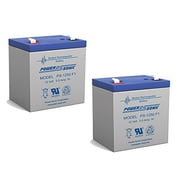 Power-Sonic - *NEW* SEC1055 12V 5AH POWER PATROL BACKUP BATTERY - 2 Pack - PS-1250FMP24