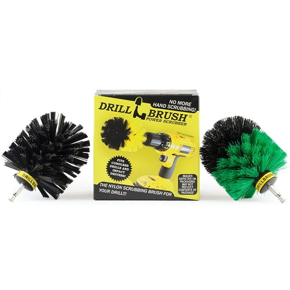 Power Spinning Tub, Tile and Grout, Shower Cleaning 2 Brush Combo