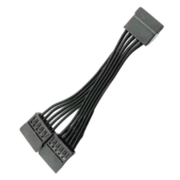 Power Splitter Cable 15Pin 1 to 2 Extension Cord for Simultaneous Connection of Multiple Devices 15CM
