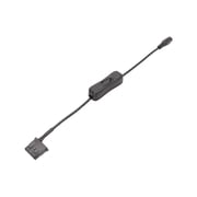 Power Splitter Cable DC5.5x2.1mm to 4Pin for PC Fan Power Adapter Cord with Switching Button 13inch Power Supply