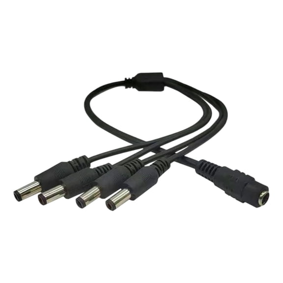 Power Splitter Cable Female Male Extend Power Cord Surveillances Grade Extension Cord With 1 To Multiple Outputs