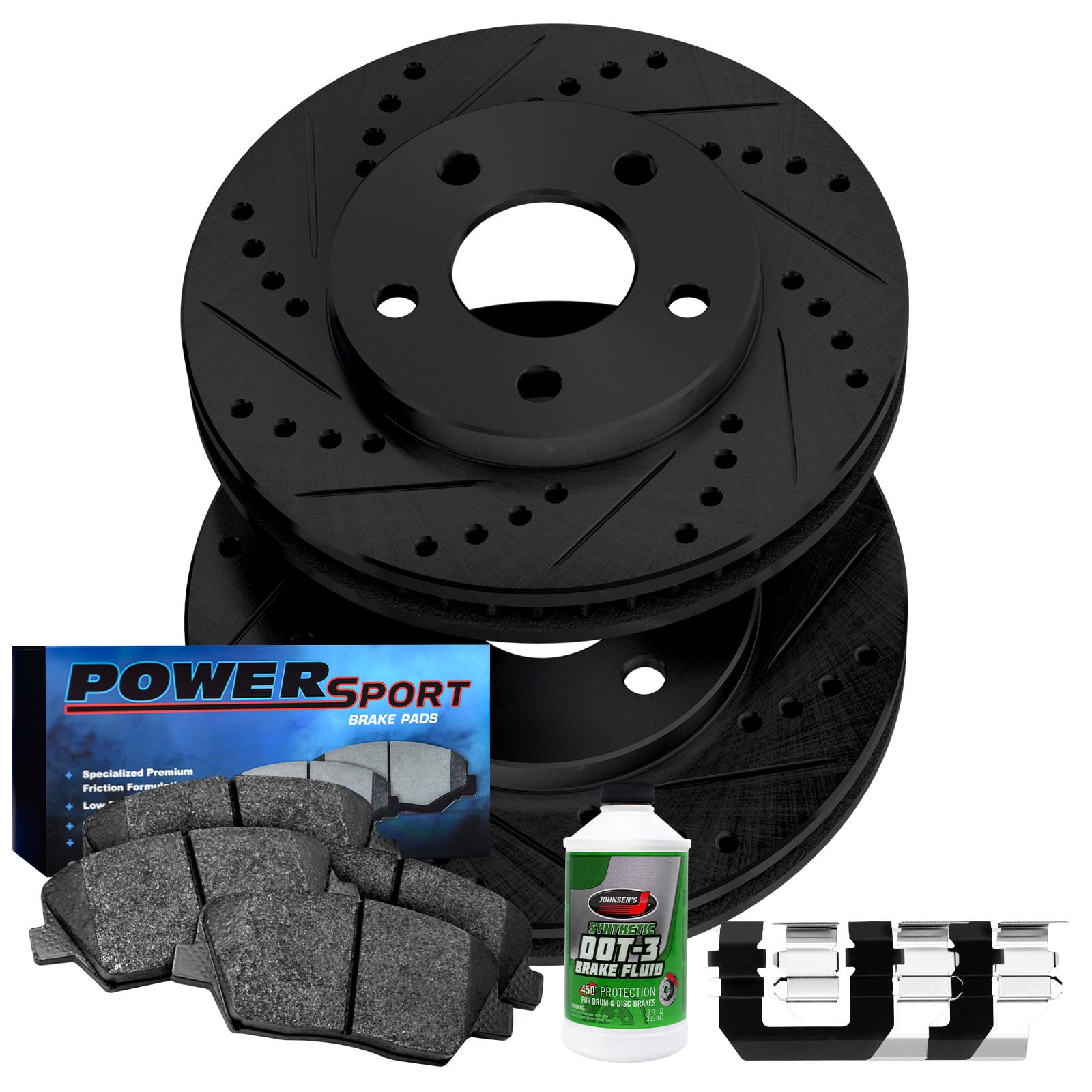 Power Sport Front Brakes and Rotors Kit