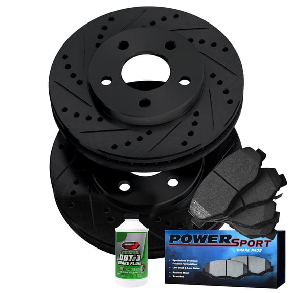 Power Sport Front Brakes and Rotors Kit