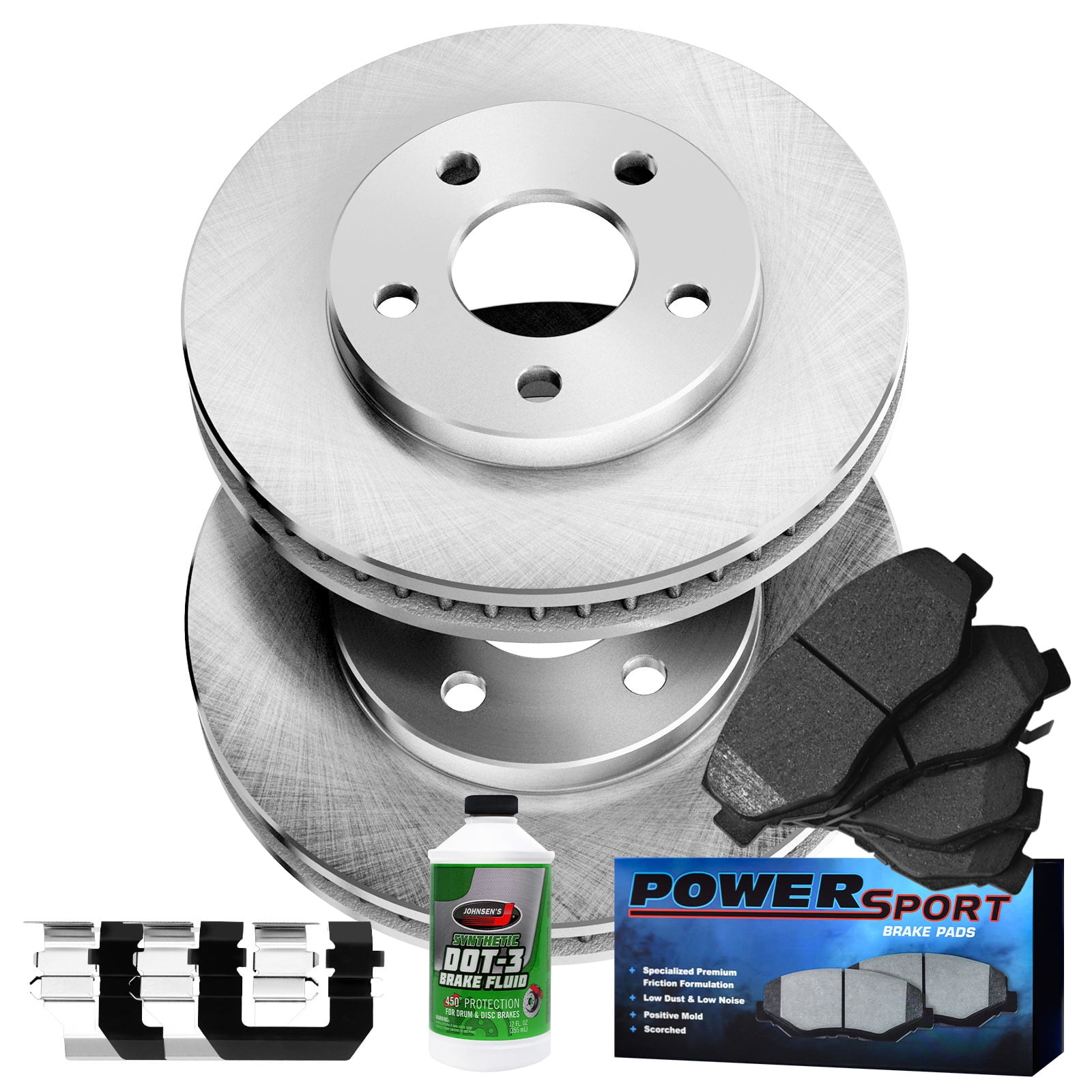 Power Sport Front Brakes and Rotors Kit