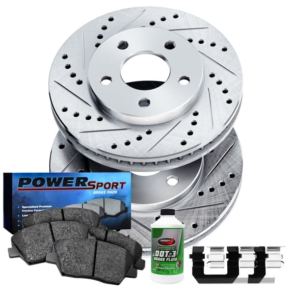 Power Sport Front Brakes and Rotors Kit