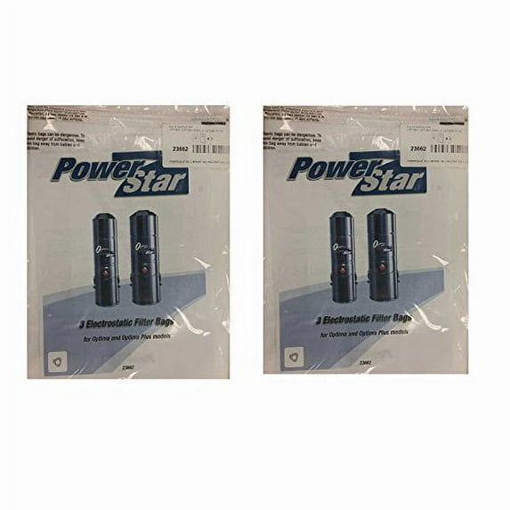 Power Star 99191, 99193 Vacuum Cleaner 6 Pk Filter Bags # TDSAC23P, 23662