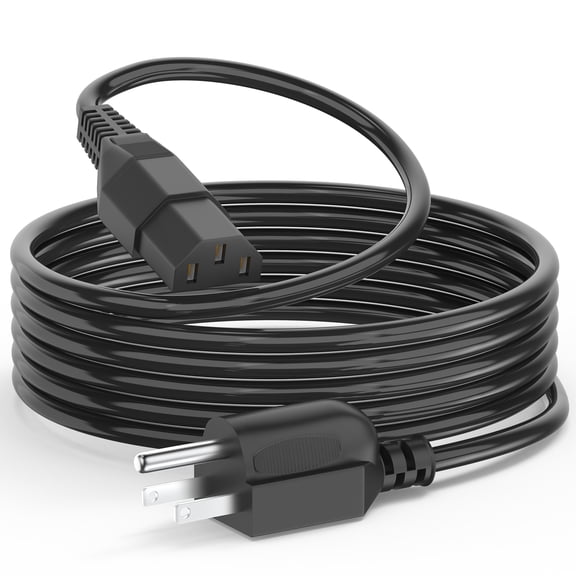 Power Station Charging Cable for Jackery Explorer 1000 Pro 1500 2000, for EcoFlow Delta/River Series Universal 3 Prong AC Power Cord Replacement 6 Feet