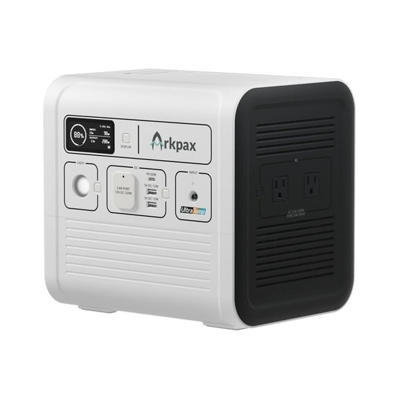 Arkpax Titan 1200W 1051Wh Portable Power Station, Extreme Temp Use, 3 Fast Recharge Options for Camping, Outdoor RV & Home Backup