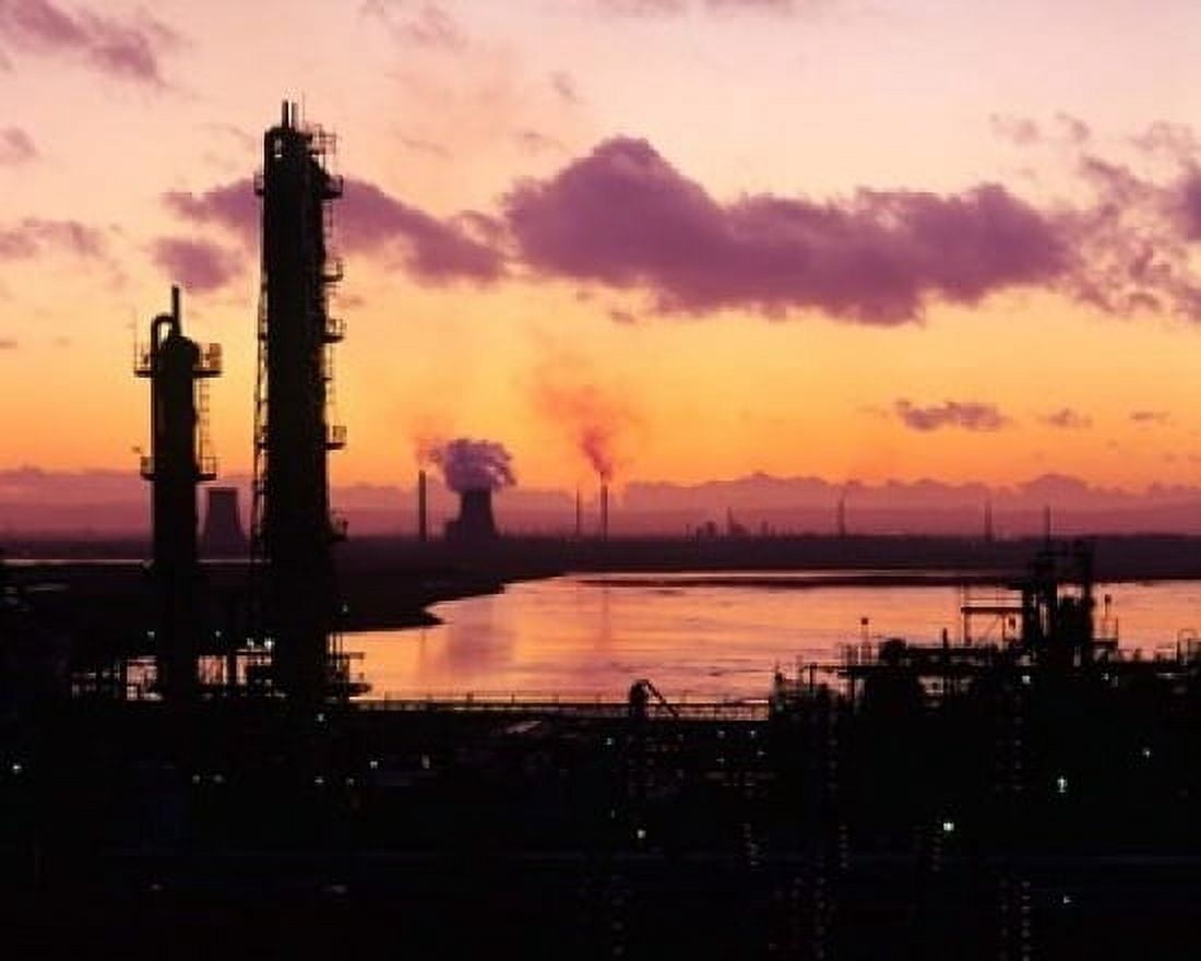 Power Stations and Industry Runcorn Merseyside England Canvas Art - Paul Thompson DanitaDelimont (20 x 16)