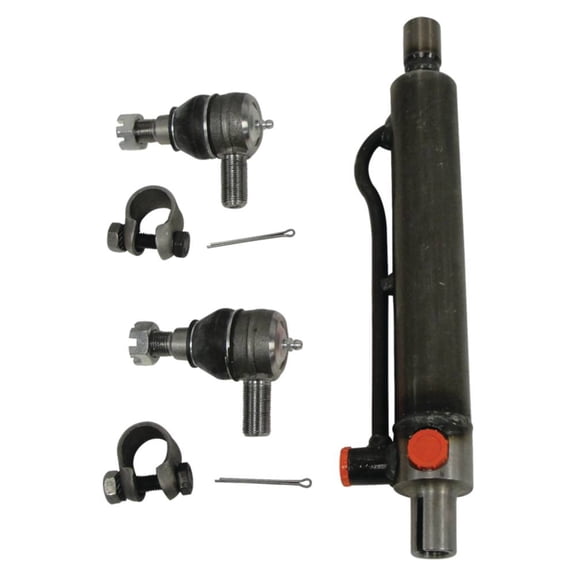 Power Steering Cylinder 3/4" Rod 1-1/2" Bore Compatible with Case 580C 580D 580E 580F 580SD 580SE 584D 584E 585E 586D 586E 480C 480D 480E Backhoe Loader 2WD Replaces D84800 234447A1