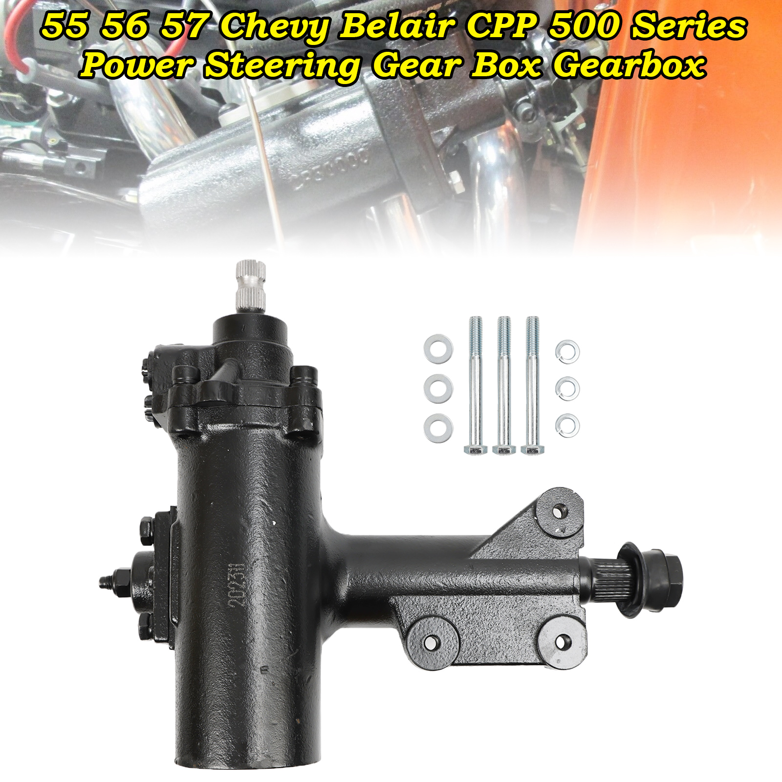 Power Steering Gear Box Quick Ratio For 55 56 57 Chevy Belair CPP 500