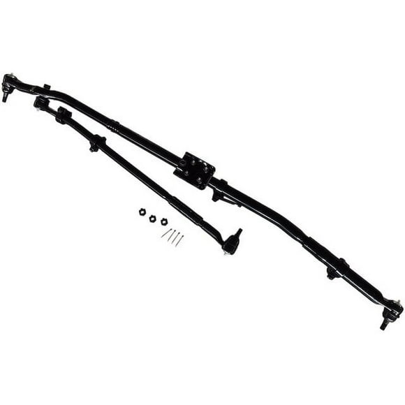 Power Steering Linkage Assembly, Drag Link, Tie Rod Ends and Adjusting Sleeves - Compatible with 2009 - 2010 Dodge Ram 2500 4WD