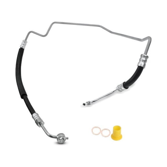 Power Steering Pressure Line Hose Assembly 1 - Compatible with 2000 - 2004 Nissan Frontier 3.3L V6 2001 2002 2003