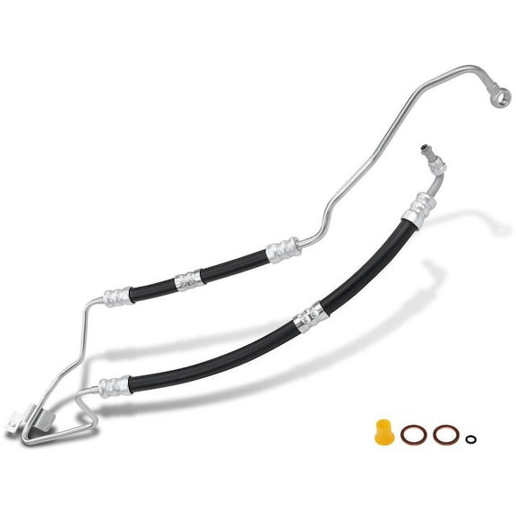 Power Steering Pressure Line Hose Assembly 1 - Compatible with 2003 - 2005 BMW 530i Base 3.0L 6-Cylinder 2004