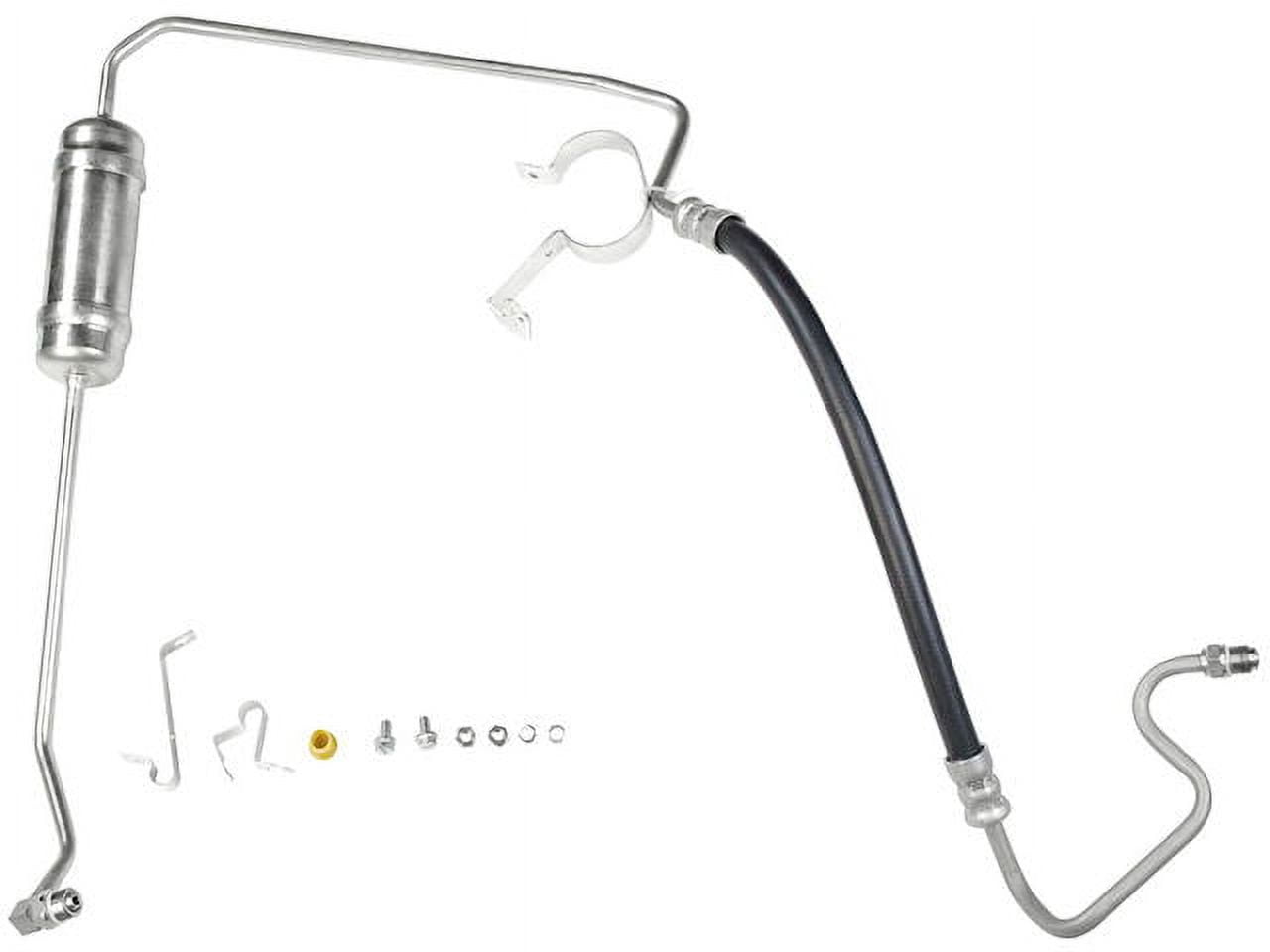 Power Steering Pressure Line Hose Assembly - Compatible with 2001 - 2007 Ford Taurus VIN U OHV GAS 2002 2003 2004 2005 2006
