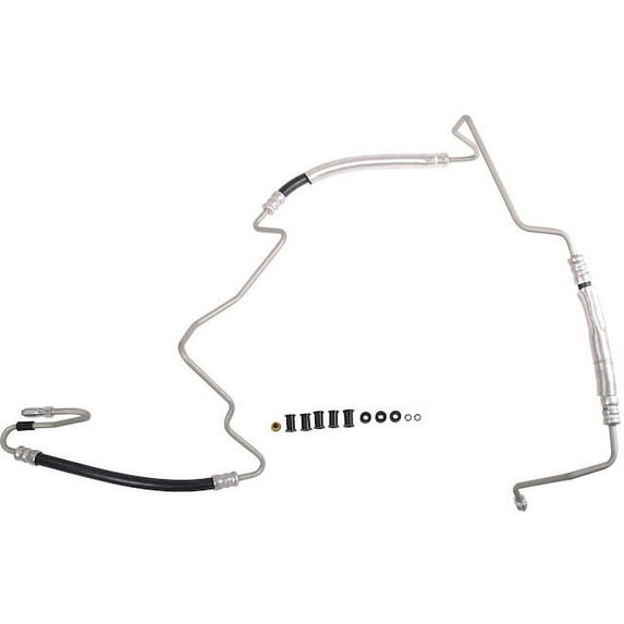 Power Steering Pressure Line Hose Assembly - Compatible with 2008 - 2010 Dodge Grand Caravan 2009