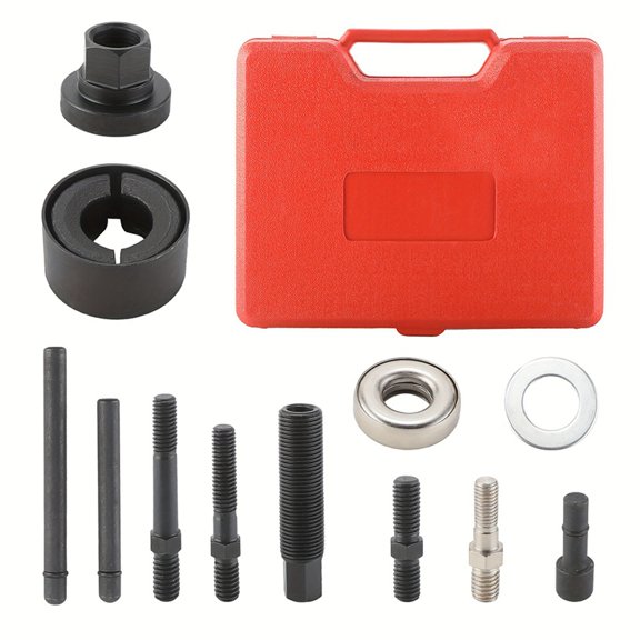 Power Steering Pulley Puller Installer Kit for Water Pump Vacuum Pump Pulleys Installation Remover on Most Engines