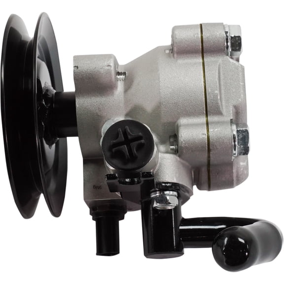 Power Steering Pump Compatible with 2006-2009 Hyundai Accent 2006-2011 Kia Rio 4Cyl 1.6L With Pulley