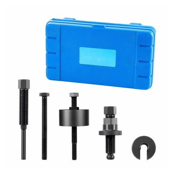 Power Steering Pump Pulley Puller Kit - Ford, GM V6, Vehicle Pulley Removal & Install Tool - Automotive Steering System Repair - 7-Piece Tool Set