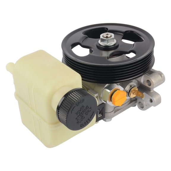 Power Steering Pump with Pulley & Reservoir for 2007-2012 Mazda CX-7 2.3L 2.5L - OE Direct Replacement Part# EG2132600A BGJ6E32600B, Solves Whining Noise, Restores Smooth Steering & Response