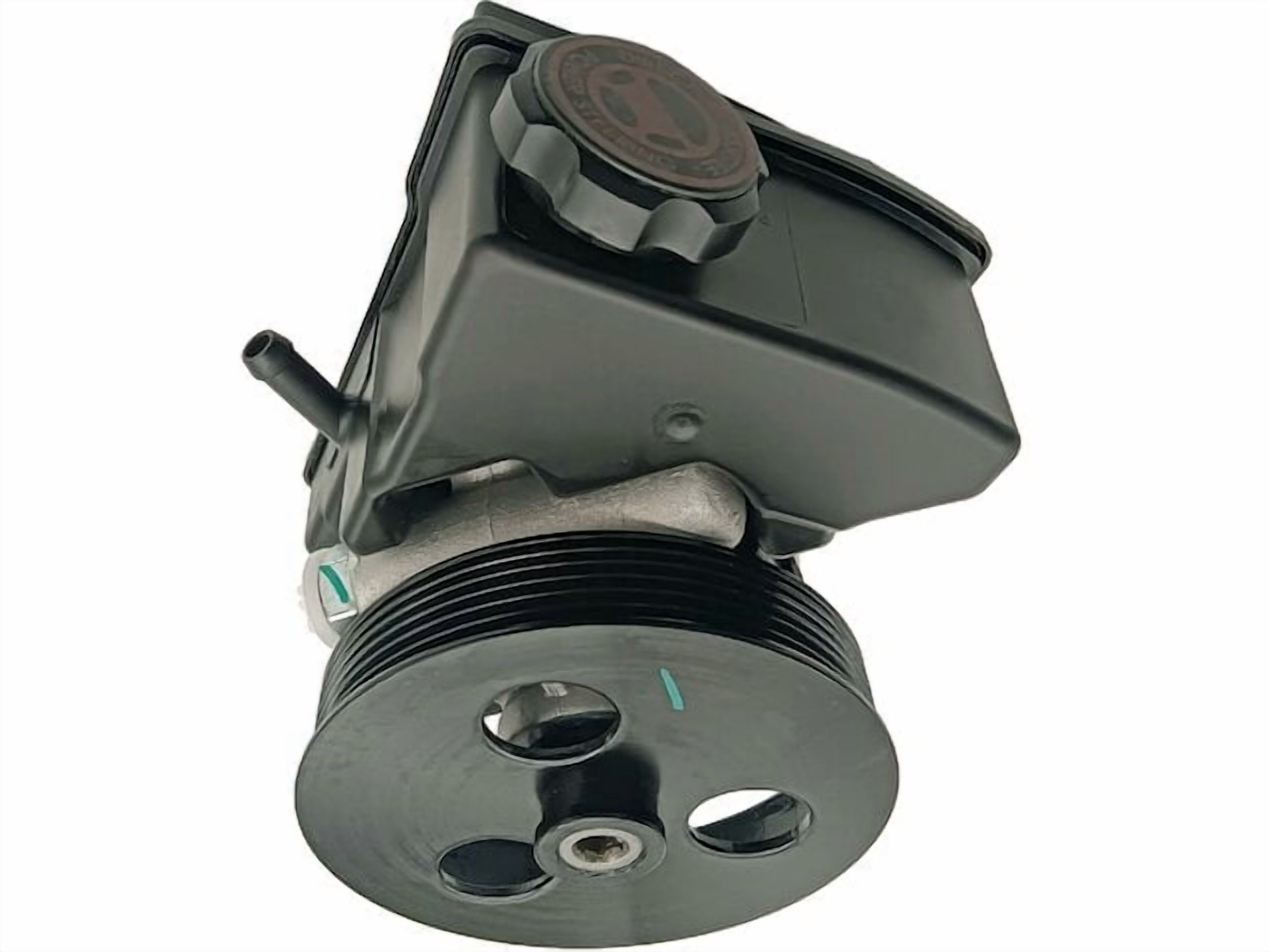 Power Steering Pump with Pulley and Reservoir with Cap - Compatible with 1994 - 2005 Buick Century 3.1L V6 1995 1996 1997 1998 1999 2000 2001 2002 2003 2004