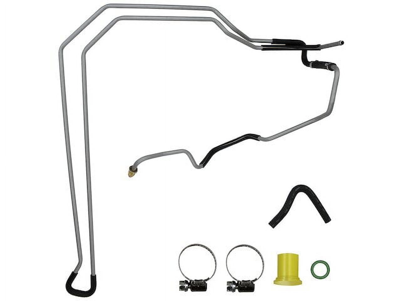 Power Steering Return Line Hose Assembly - From Gear - Compatible with 2006 - 2011 Chevy Impala (without Police Package) 2007 2008 2009 2010