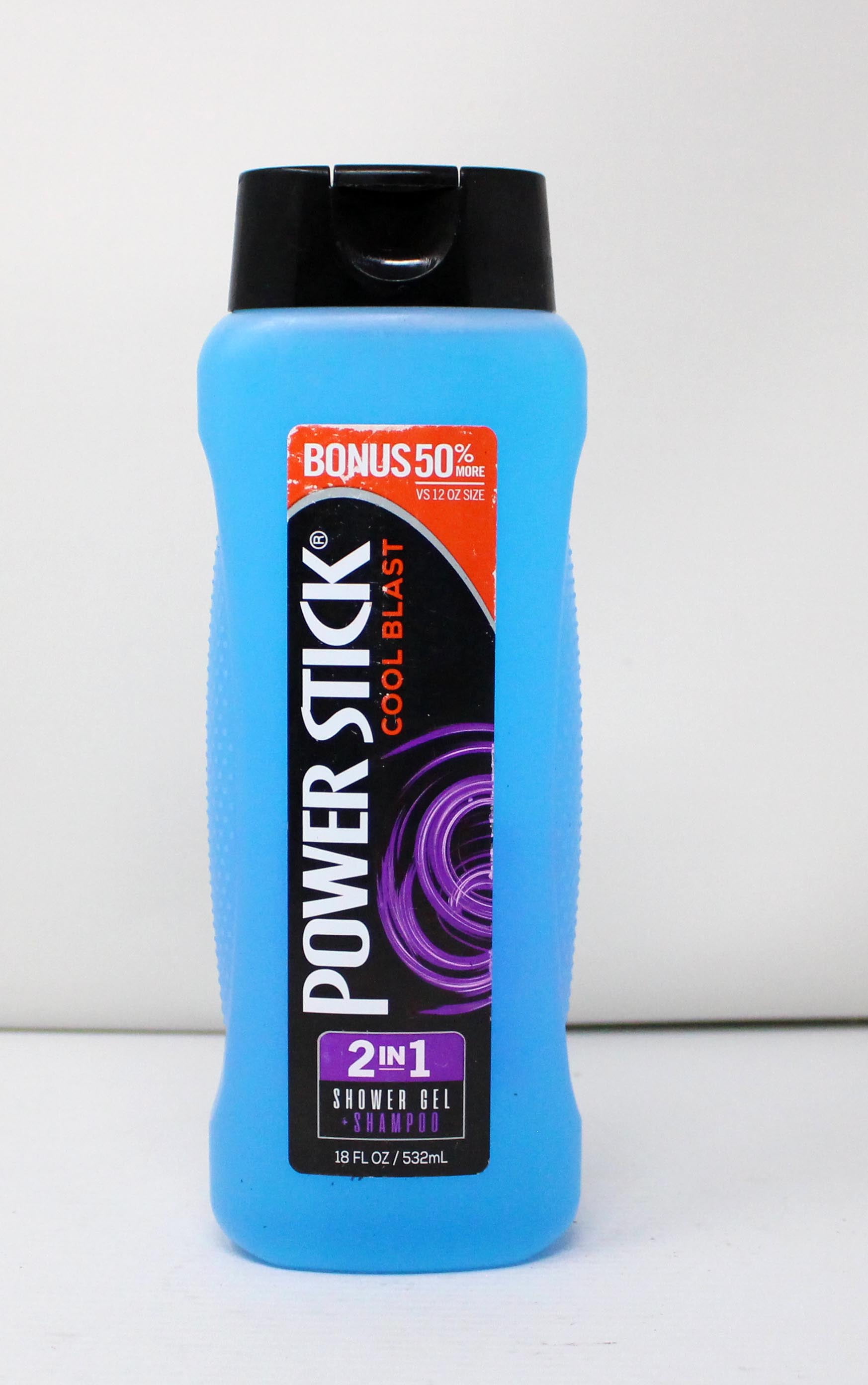 Power Stick Cool Blast 2-in-1 Shower Gel and Shampoo, 18 oz. Bottle