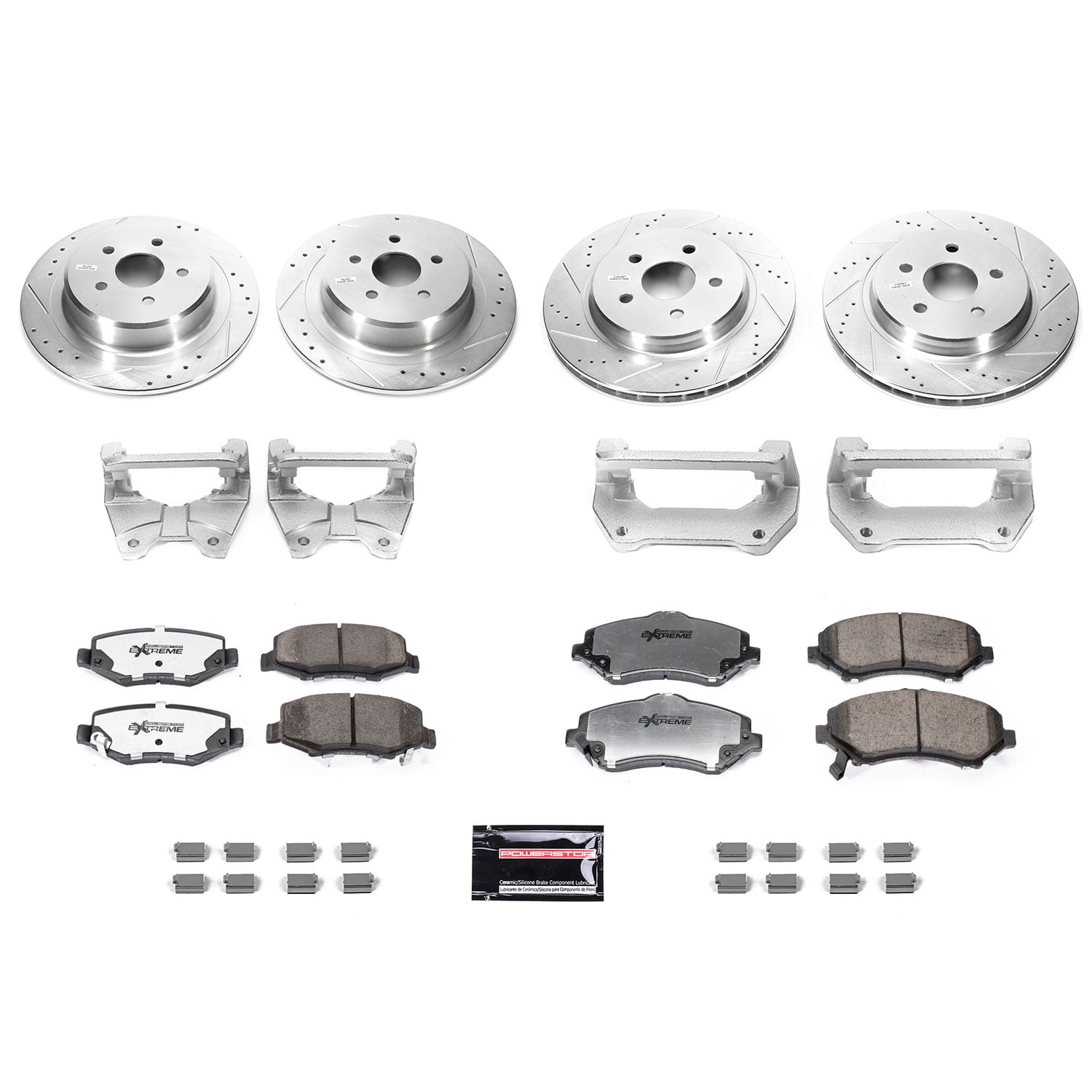 PowerStop Front Big Brake Conversion Kit for Ford Mustang 2005-14, BBK-MUST-001R