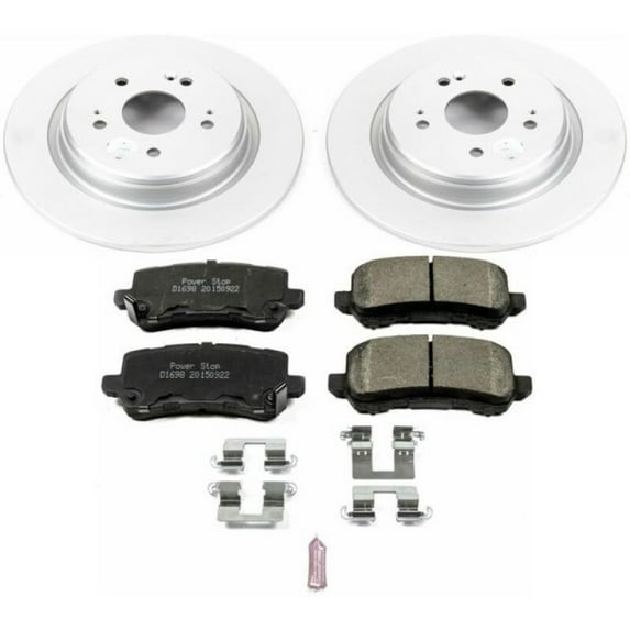 PowerStop Rear Geomet Coated Brake Rotor and Pad Kit Fits: ACURA Select Models CRK7216