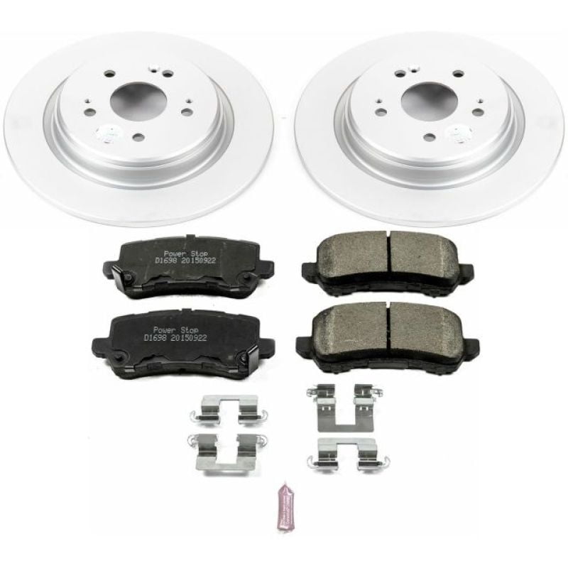 Power Stop 15-19 Acura TLX Rear Z17 Evolution Geomet Coated Brake Kit - CRK7216