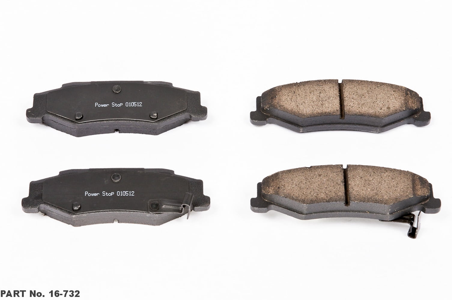 Power Stop 16-732 Z16 Evolution Rear Ceramic Brake Pads Fits select: 1997-2005,2006-2008 CHEVROLET CORVETTE