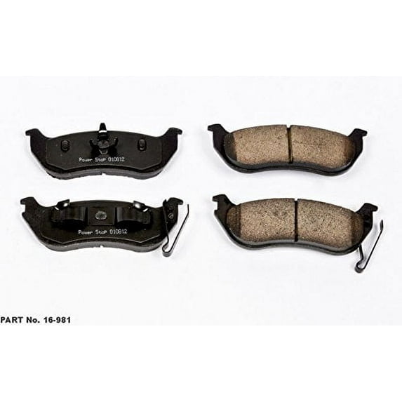 Power Stop (16-981) Z16 Ceramic Brake Pad Fits select: 2003-2005 JEEP LIBERTY, 2003-2006 JEEP WRANGLER / TJ