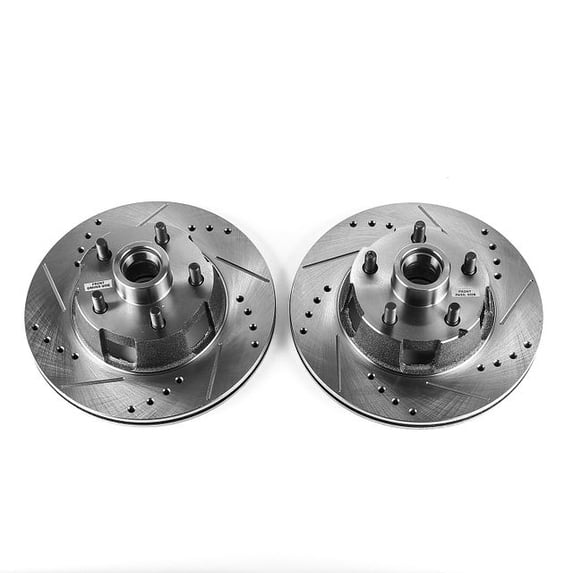Power Stop AR8153XPR Evolution Drilled & Slotted Rotors -Front