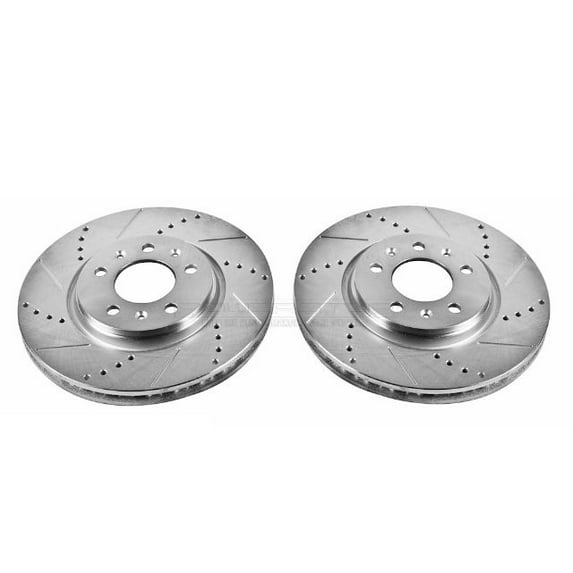 Power Stop AR82108XPR Evolution Drilled & Slotted Rotors -Front