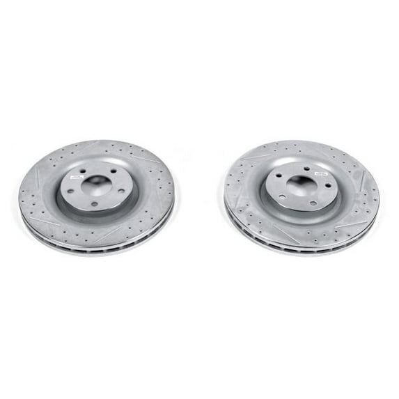 Power Stop AR82113XPR Evolution Drilled & Slotted Rotors -Front