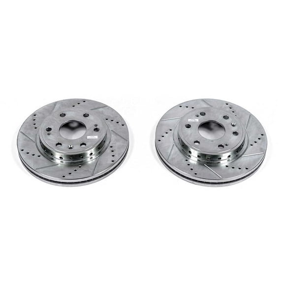 Power Stop AR82132XPR Evolution Drilled & Slotted Rotors -Front