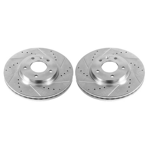 Power Stop AR82150XPR Evolution Drilled & Slotted Rotors -Front
