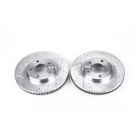 Power Stop AR8255XPR Evolution Drilled & Slotted Rotors -Front