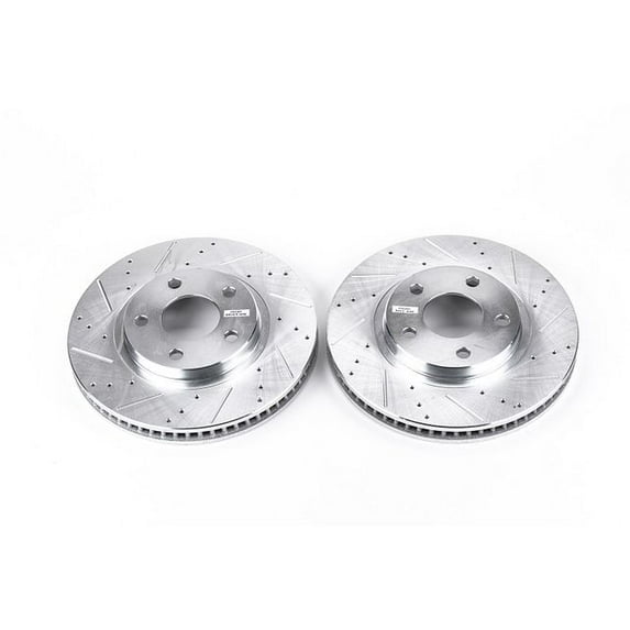 Power Stop AR8255XPR Evolution Drilled & Slotted Rotors -Front