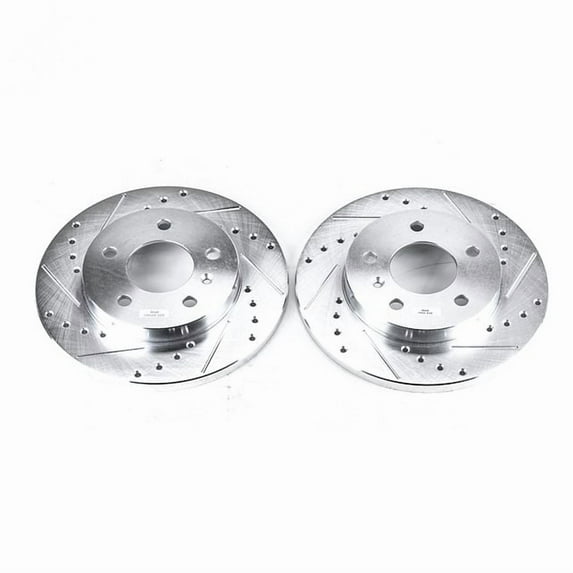 Power Stop AR8286XPR Evolution Drilled & Slotted Rotors -Rear