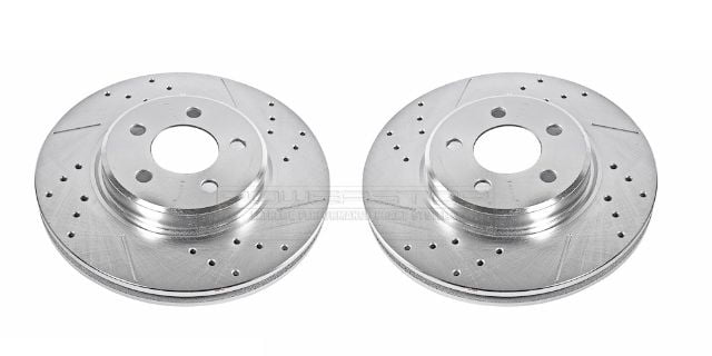 Power Stop AR8358XPR Evolution Drilled & Slotted Rotors -Front