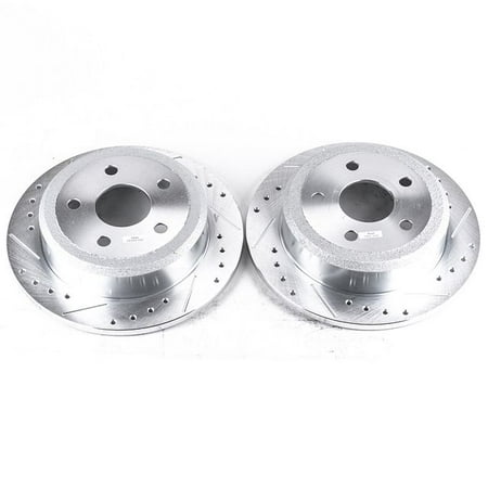 Power Stop AR8382XPR Evolution Drilled & Slotted Rotors -Rear