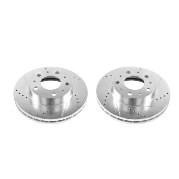 Power Stop AR8393XPR Evolution Drilled & Slotted Rotors -Front